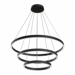 Sklep Kaja Czarne koła LED na linkach MOD058PL-L100B4K RIM | Kaja Oświetlenie Best Sale