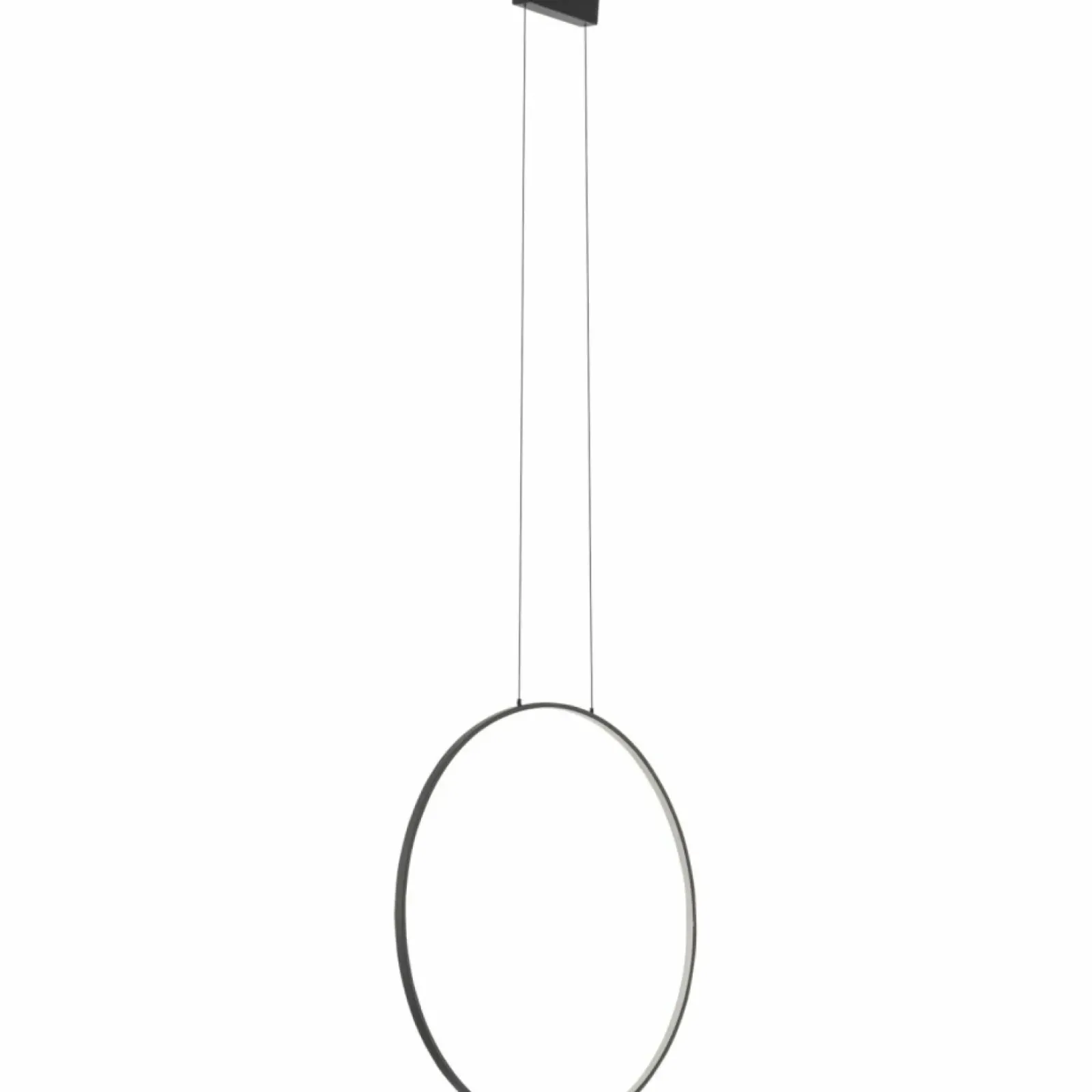 Sklep Kaja Czarne koło LED na zwisach 4000K ⌀60cm 10861 CIRCOLO LED | Kaja Store