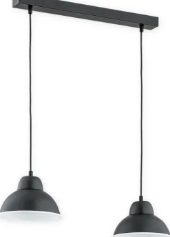 Sklep Kaja Czarne lampy wiszące na listwie O2982 W2 CZA + BIA | Kaja Oświetlenie Best Sale