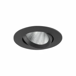 Sklep Kaja Czarne oczko podtynkowe LED 5W 4000K ⌀9cm 10550 EGINA LED | Kaja* Lampy Led|Oprawy Podtynkowe