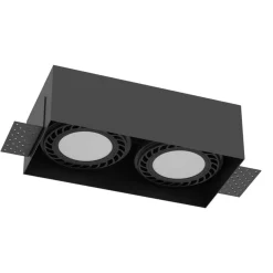Sklep Kaja Czarne oczko podtynkowe 12x24,2cm GU10/ES111 ANT 3270 z serii CAGE* Oprawy Podtynkowe