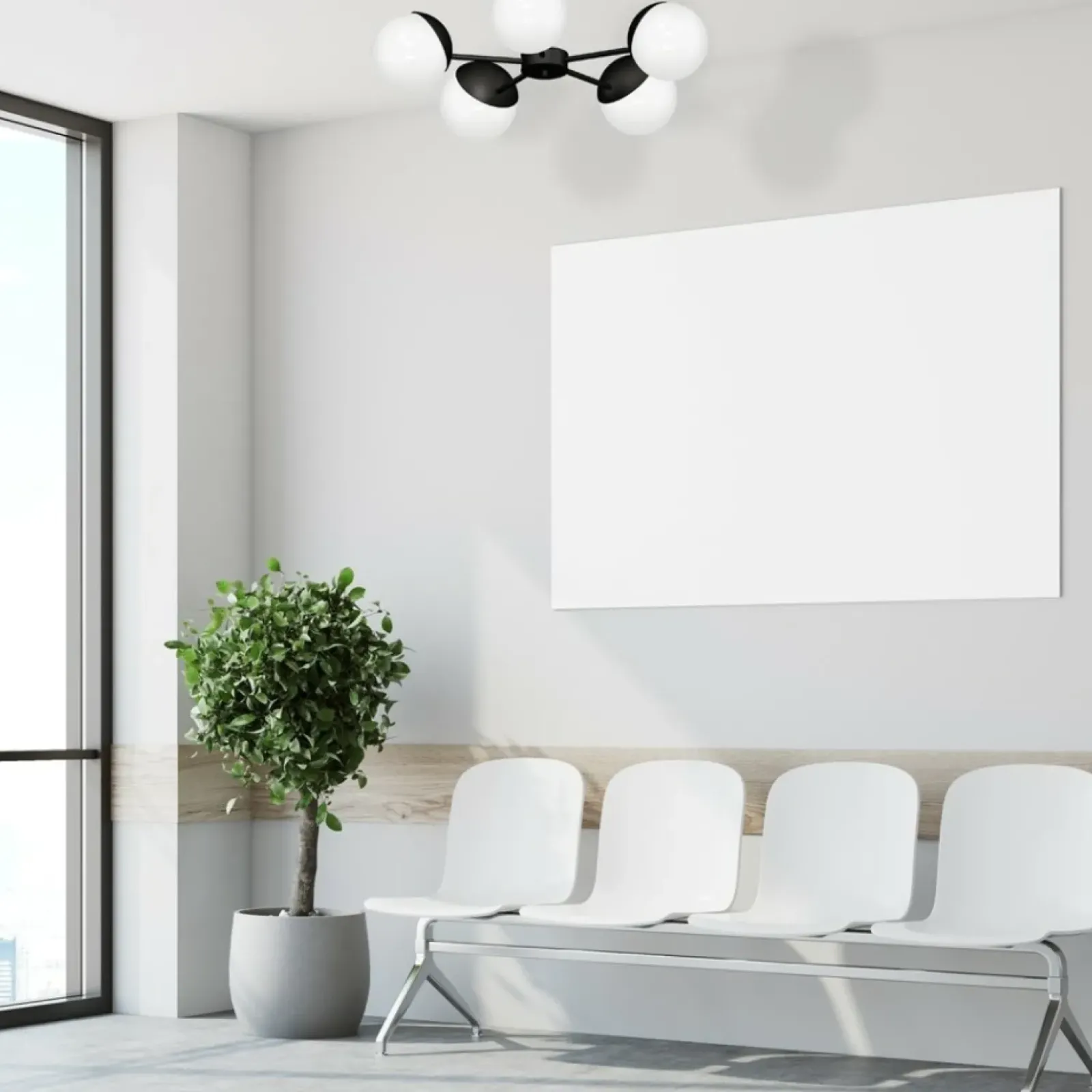 Sklep Kaja Czarno-biała, klasyczna lampa wisząca do salonu MLP8866 z serii SFERA | Kaja Ośw Flash Sale