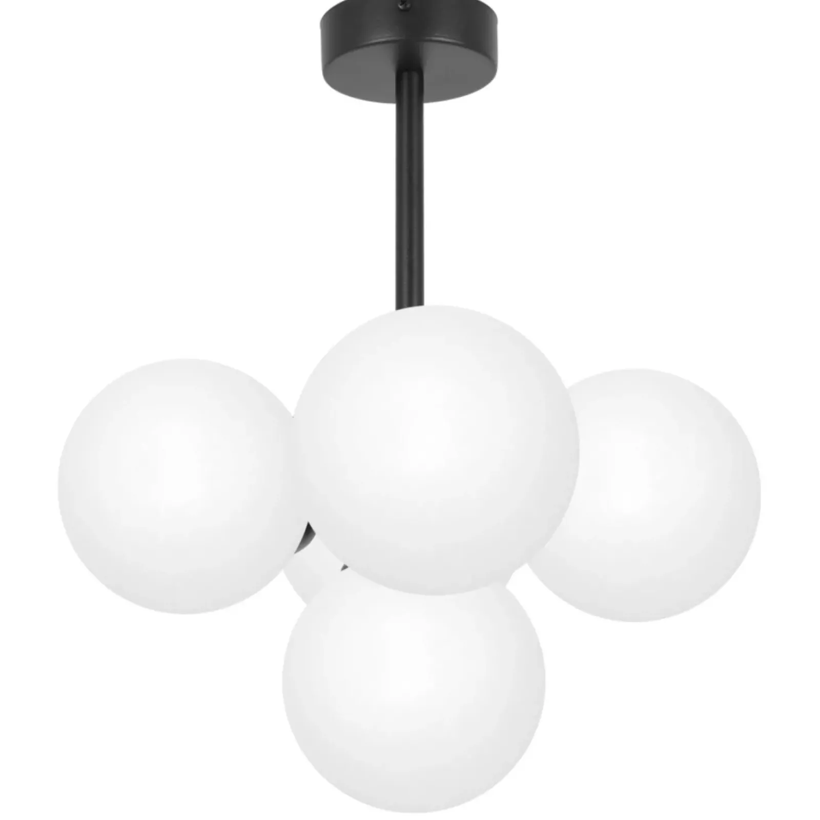 Sklep Kaja Czarno-biała lampa sufitowa z pięcioma kloszami K-5361 z serii INEZ Best