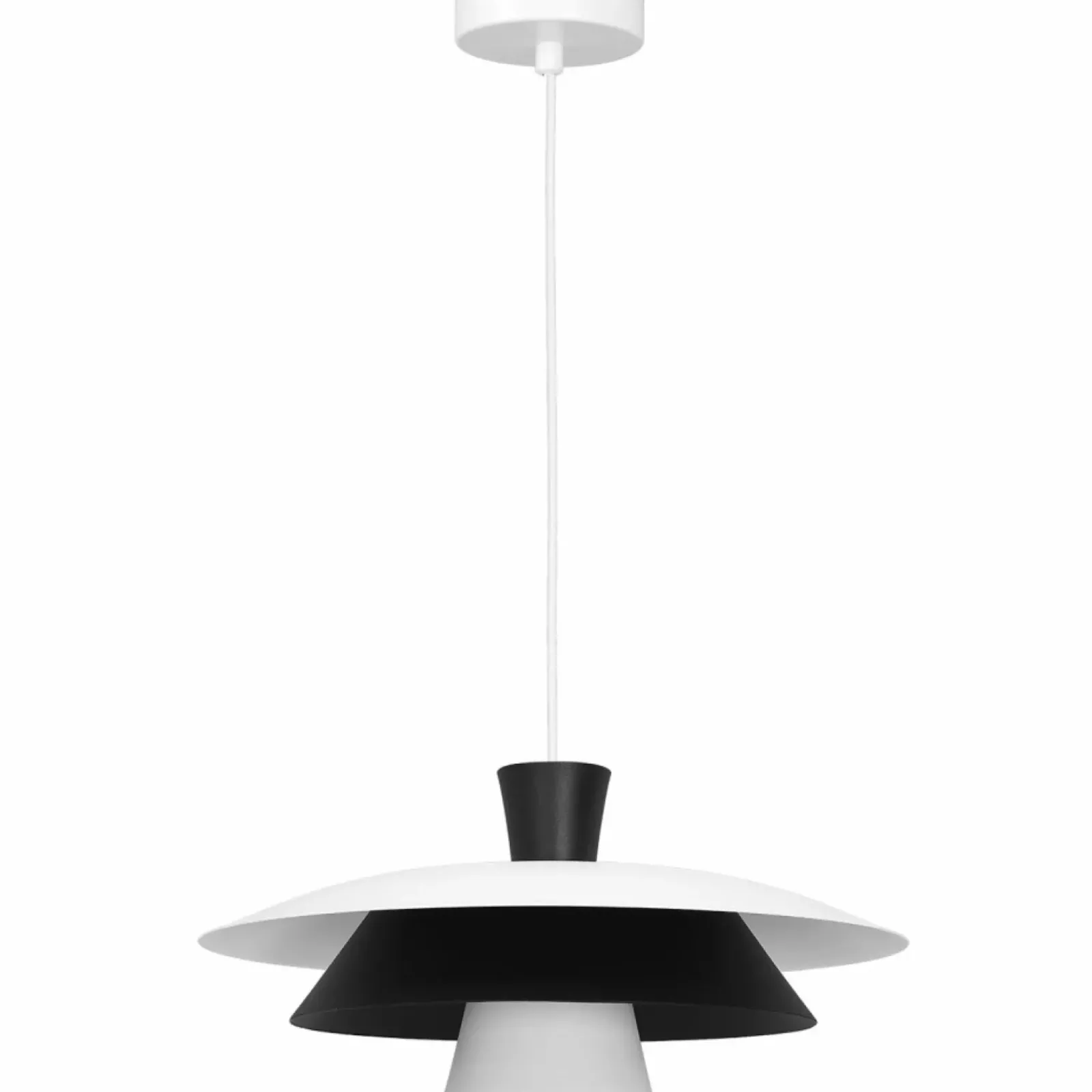 Sklep Kaja Czarno-biała lampa wisząca, dekoracyjne klosze LX 3134 z serii PLATO Cheap