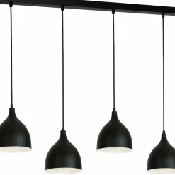 Sklep Kaja Czarno-biała lampa wisząca, na podłużnej listwie LX 1879 z serii NOAK czarny Store