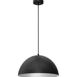 Sklep Kaja Czarno-biała lampa wisząca, na jedną żarówkę MLP8954 z serii BETA | Kaja Oświetl Shop