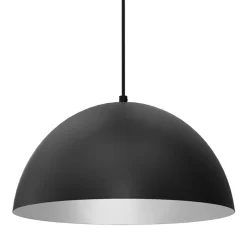 Sklep Kaja Czarno-biała lampa wisząca, na jedną żarówkę MLP8954 z serii BETA | Kaja Oświetl Shop
