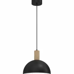 Sklep Kaja Czarno-biała lampa wisząca, z dekoracją LX 3889 z serii SINGLE | Kaja Hot
