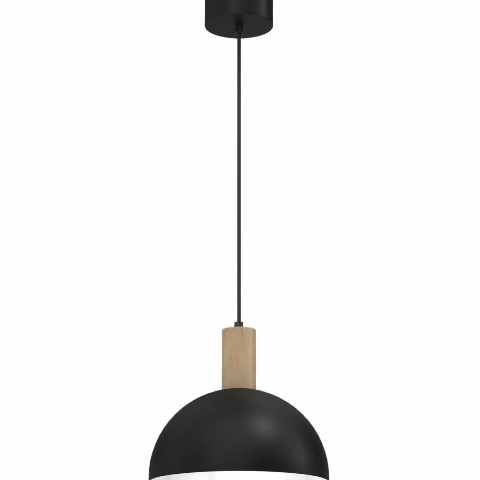Sklep Kaja Czarno-biała lampa wisząca, z dekoracją LX 3889 z serii SINGLE | Kaja Hot
