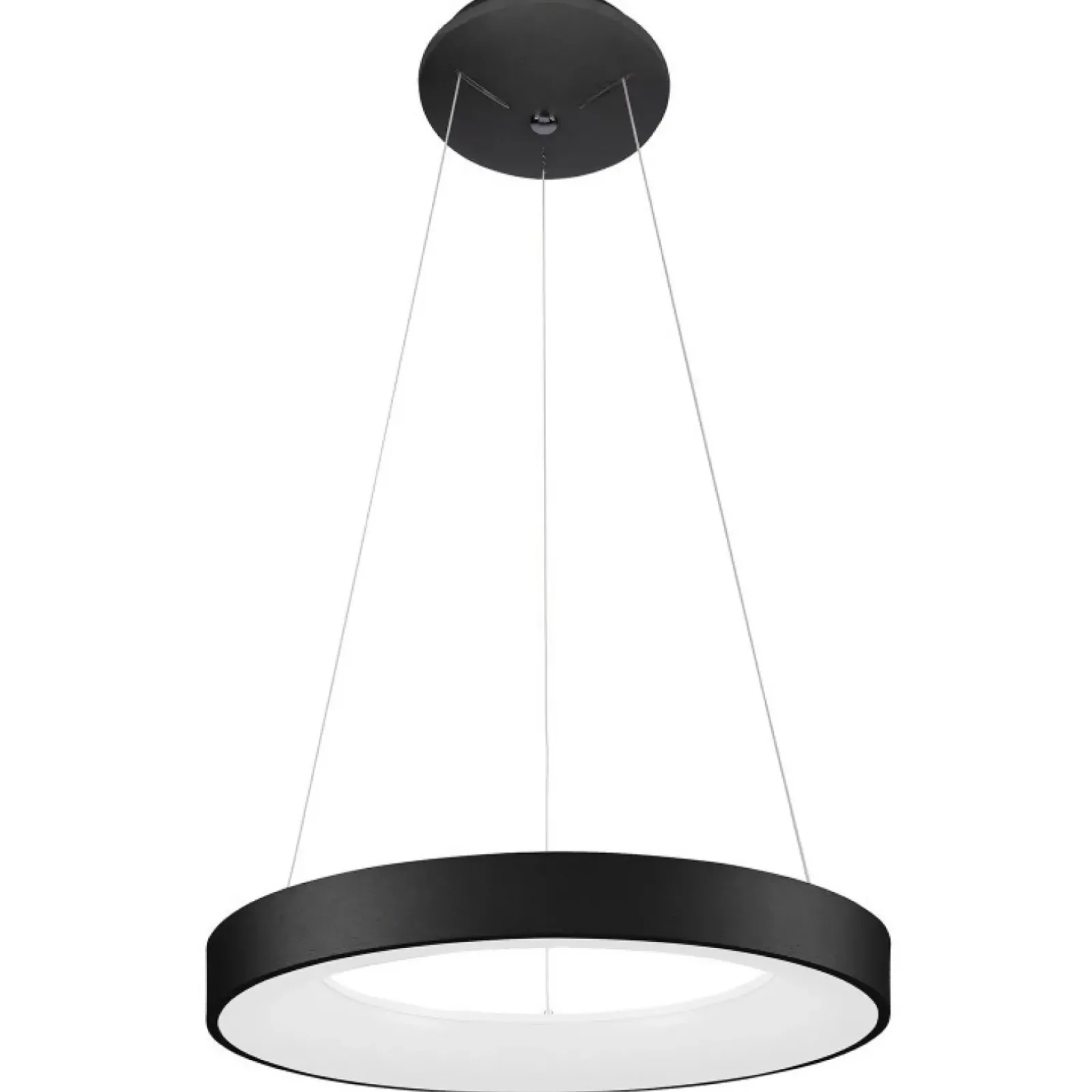 Sklep Kaja Czarno-biała obręcz wisząca LED 48cm 4000K 5304-840RP-BK-4 - GIULIA Sale