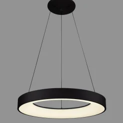 Sklep Kaja Czarno-biała obręcz wisząca LED 48cm 4000K 5304-840RP-BK-4 - GIULIA Sale