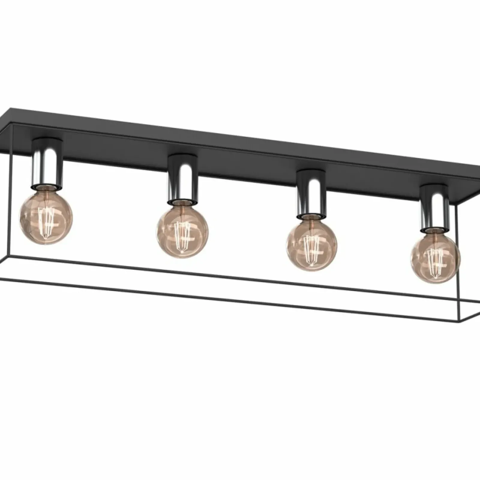 Sklep Kaja Czarno-chromowana lampa sufitowa z drutu LX 8117 HOMEN | Kaja Best Sale