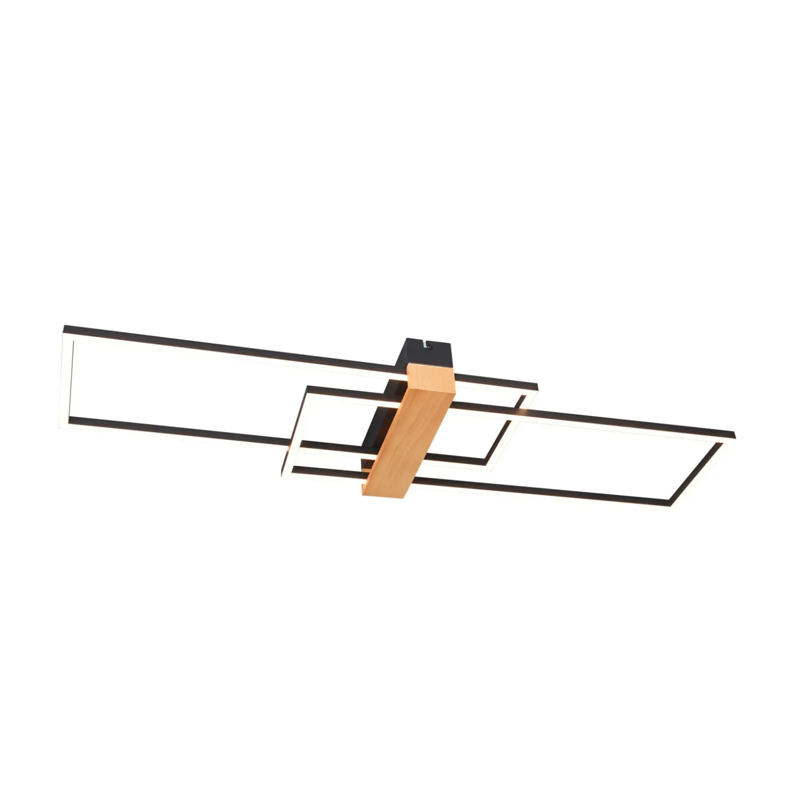 Sklep Kaja Czarno-drewniana lampa sufitowa LED C230624202 MINAR | Kaja* Plafony Nowoczesne|Lampy Led