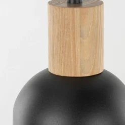 Sklep Kaja Czarno-drewniana lampa wisząca do kuchni TK 4895 CAIRO | Kaja Outlet