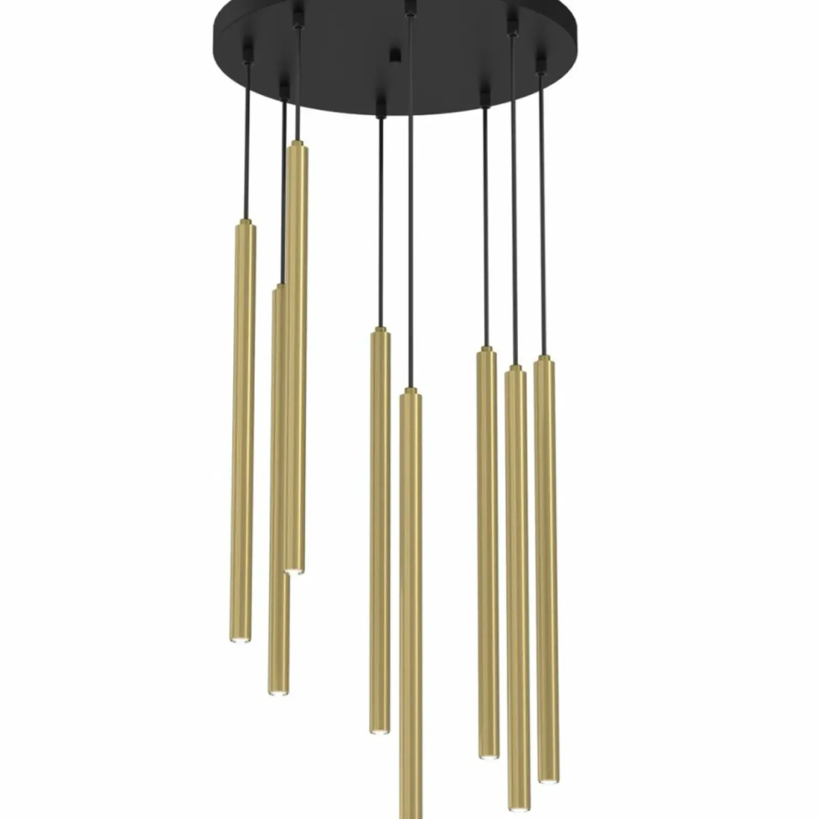 Sklep Kaja Czarno-mosiężna lampa wisząca z tubami LX 4121 YORU | Kaja Oświetlenie Clearance