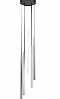 Sklep Kaja Czarno-srebrna lampa z wąskimi tubami SIG 40732 SOPEL LUX | Kaja Shop