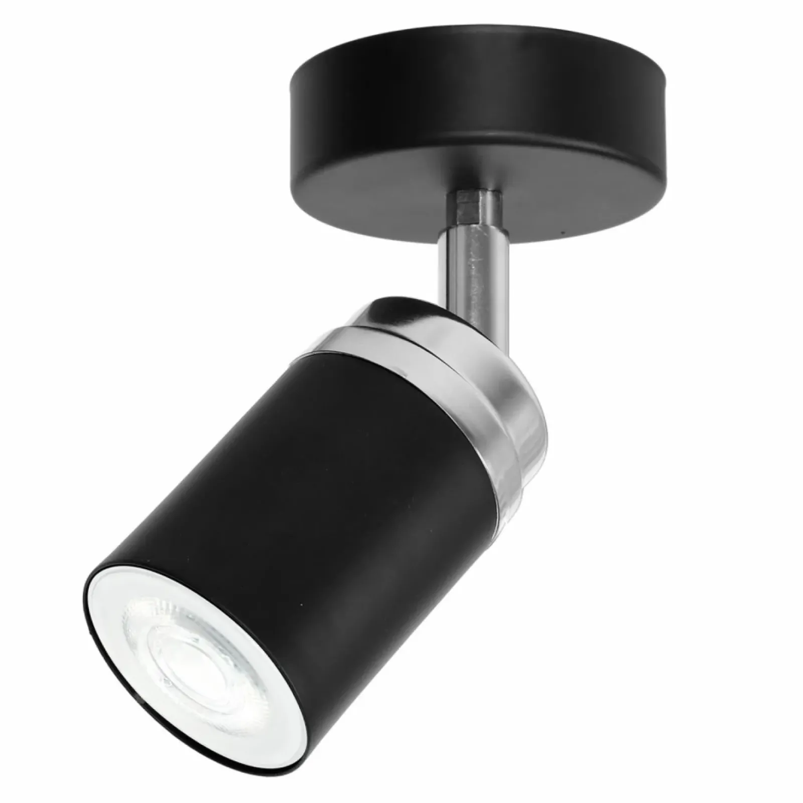 Sklep Kaja Czarno-srebrny reflektor sufitowy, do korytarza LX 5145 z serii RENO Hot