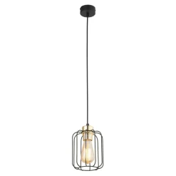 Sklep Kaja Czarno-złota, druciana lampa wisząca do jadalni TK 4714 GALAXY NEW Discount