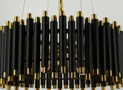 Sklep Kaja Czarno-złota, efektowna lampa wisząca 6235/4 BL TR NARNI | Kaja Flash Sale