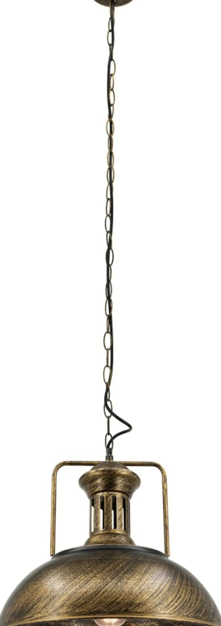 Sklep Kaja Czarno-złota, industrialna lampa wisząca 7897/1 BL TR LOFT | Kaja Store