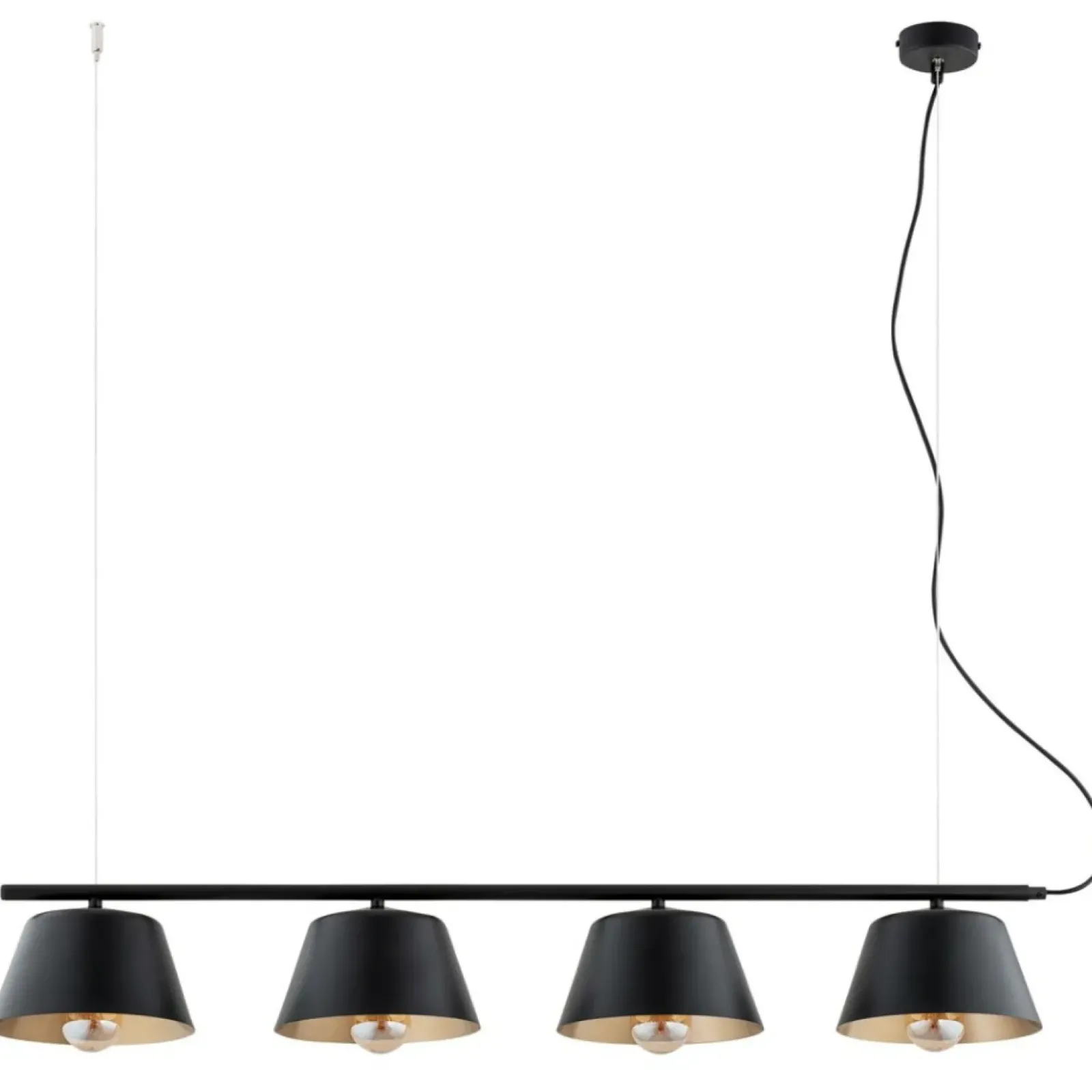 Sklep Kaja Czarno-złota lampa do oświetlenia stołu 1337/4 GELATO | Kaja Fashion