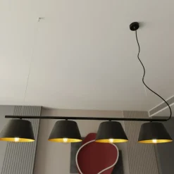 Sklep Kaja Czarno-złota lampa do oświetlenia stołu 1337/4 GELATO | Kaja Fashion