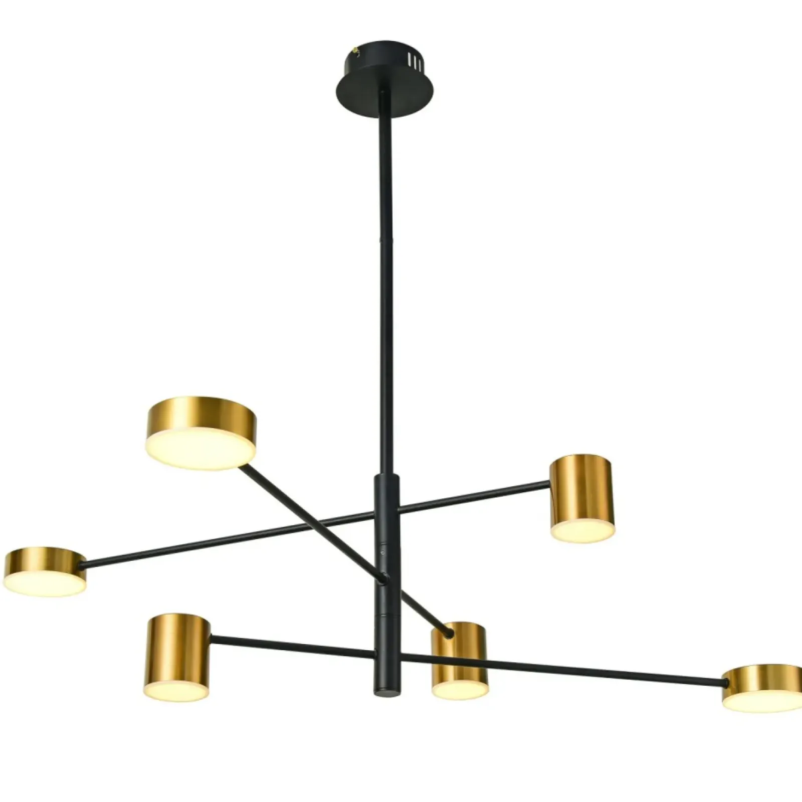Sklep Kaja Czarno-złota lampa LED PND-16374-6-BK-GD-4K REMDAL | Kaja Oświetlenie Online