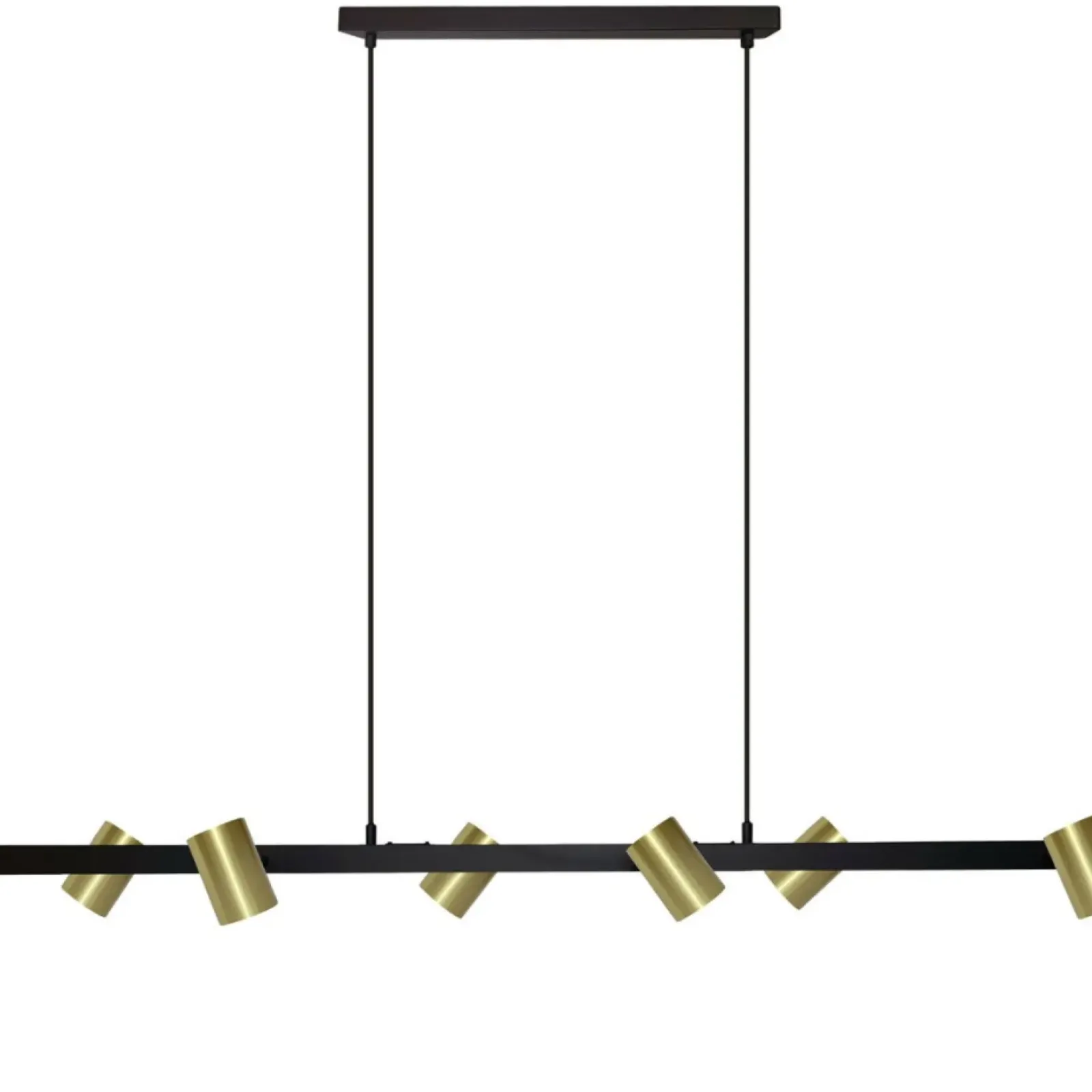Sklep Kaja Czarno-złota lampa nad wyspę kuchenną LP-731/6L GD SNOW | Kaja Fashion