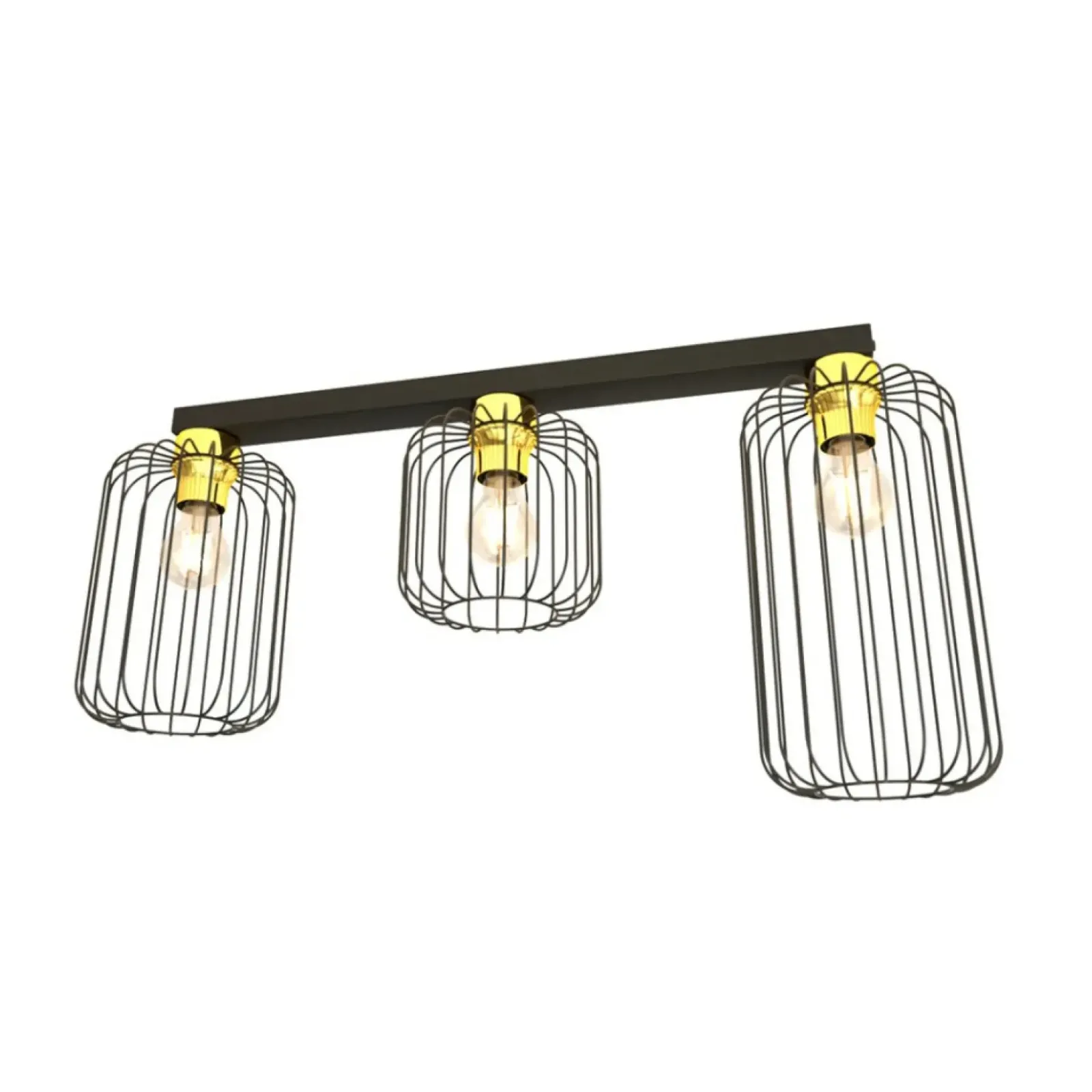 Sklep Kaja Czarno-złota lampa sufitowa do salonu 1366/3 z serii BARN Fashion