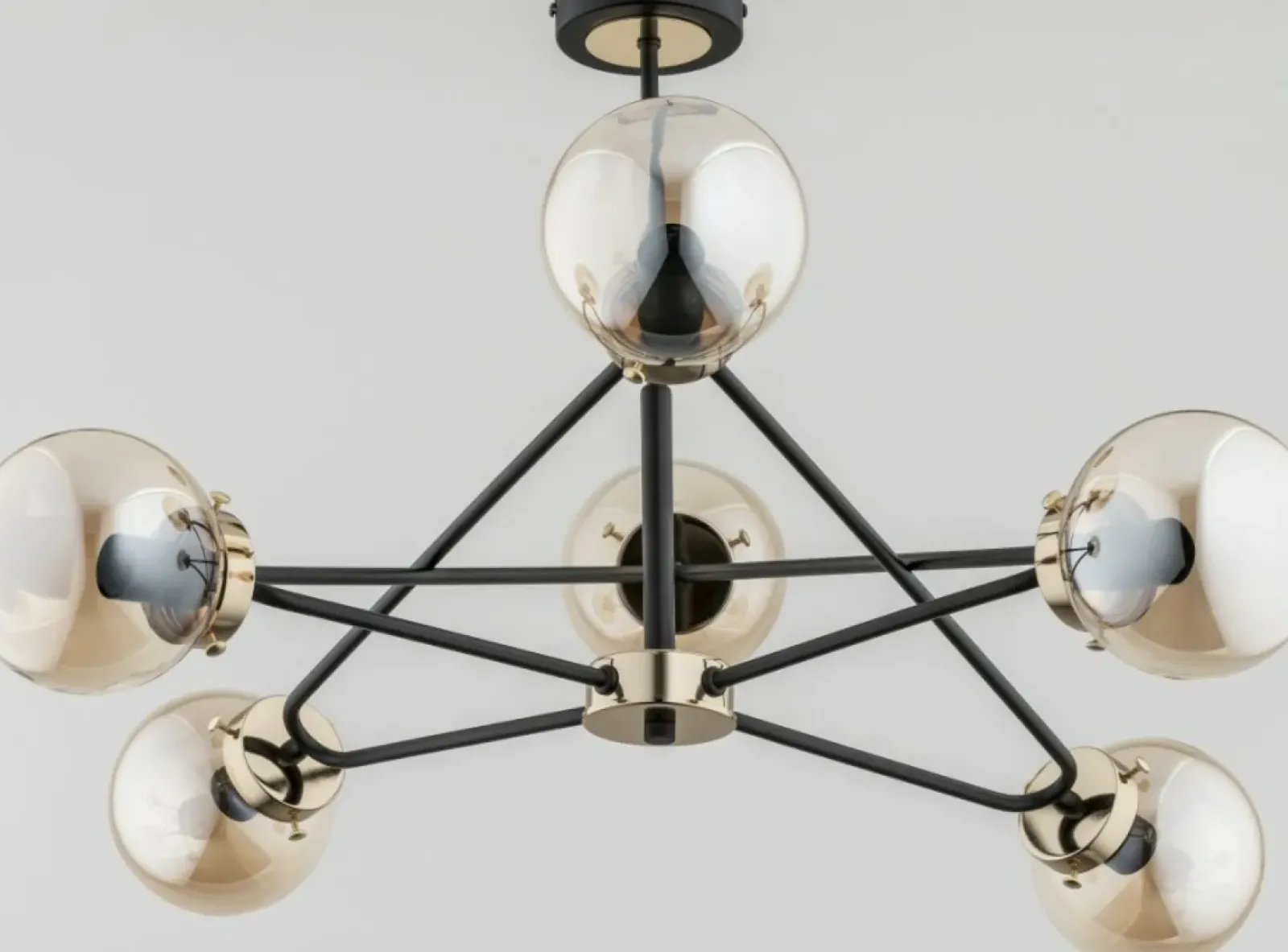 Sklep Kaja Czarno-złota lampa sufitowa w eleganckim stylu AL 25626 | Kaja Best Sale