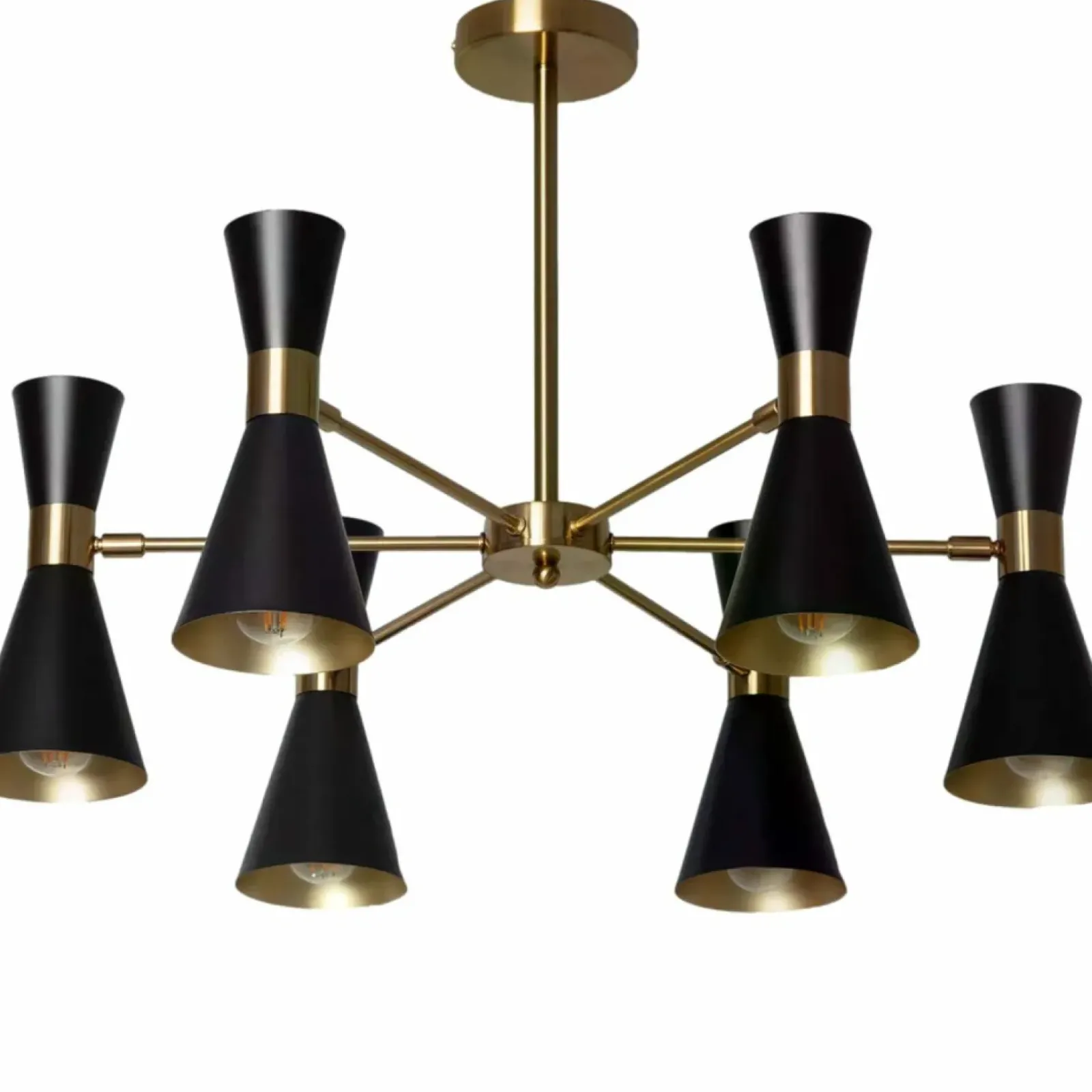 Sklep Kaja Czarno-złota lampa sufitowa do salonu ABR-LWS-6XE27 SALVATORE | Kaja New
