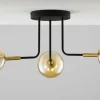 Sklep Kaja Czarno-złota lampa sufitowa JUP 2037 BU 3 CZ/MS BU BURANO | Kaja Shop