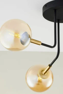 Sklep Kaja Czarno-złota lampa sufitowa JUP 2037 BU 3 CZ/MS BU BURANO | Kaja Shop