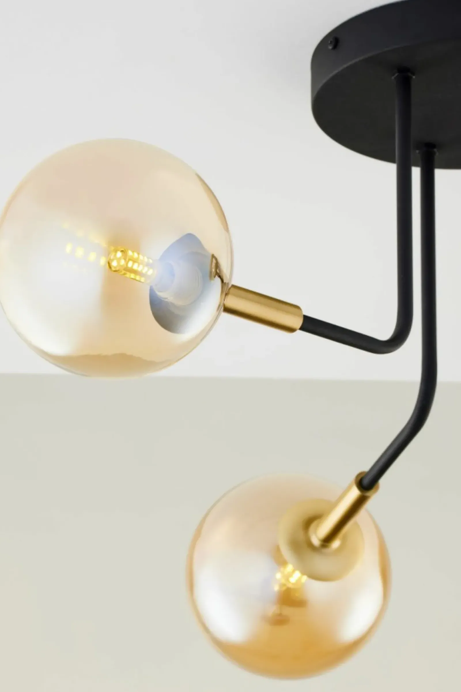 Sklep Kaja Czarno-złota lampa sufitowa JUP 2037 BU 3 CZ/MS BU BURANO | Kaja Shop