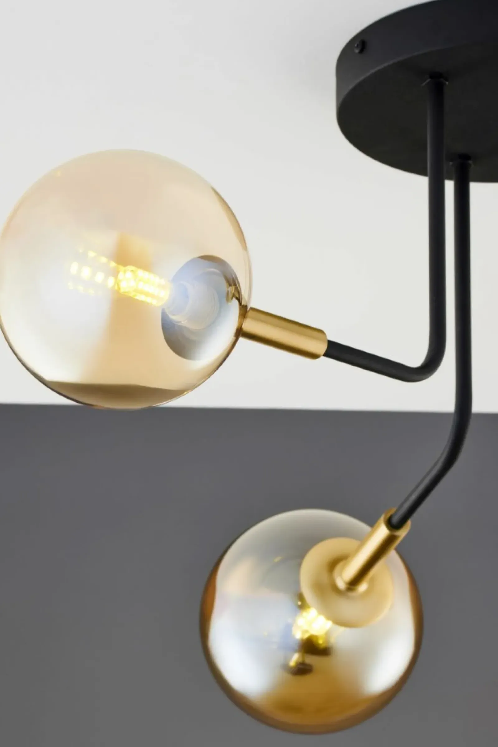 Sklep Kaja Czarno-złota lampa sufitowa JUP 2037 BU 3 CZ/MS BU BURANO | Kaja Shop