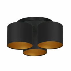 Sklep Kaja Czarno-złota lampa sufitowa, trzy abażury LX 3488 z serii ARDEN | Kaja Discount