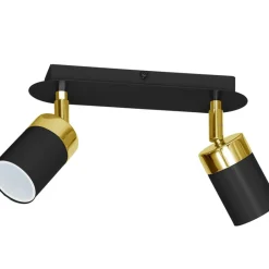 Sklep Kaja Czarno-złota lampa sufitowa w stylu technicznym MLP6124 JOKER | Kaja Flash Sale
