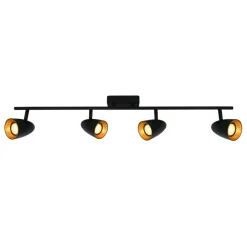 Sklep Kaja Czarno-złota lampa sufitowa, 4 spoty SPL-36748-4-BK-GD TINO | Kaja Flash Sale