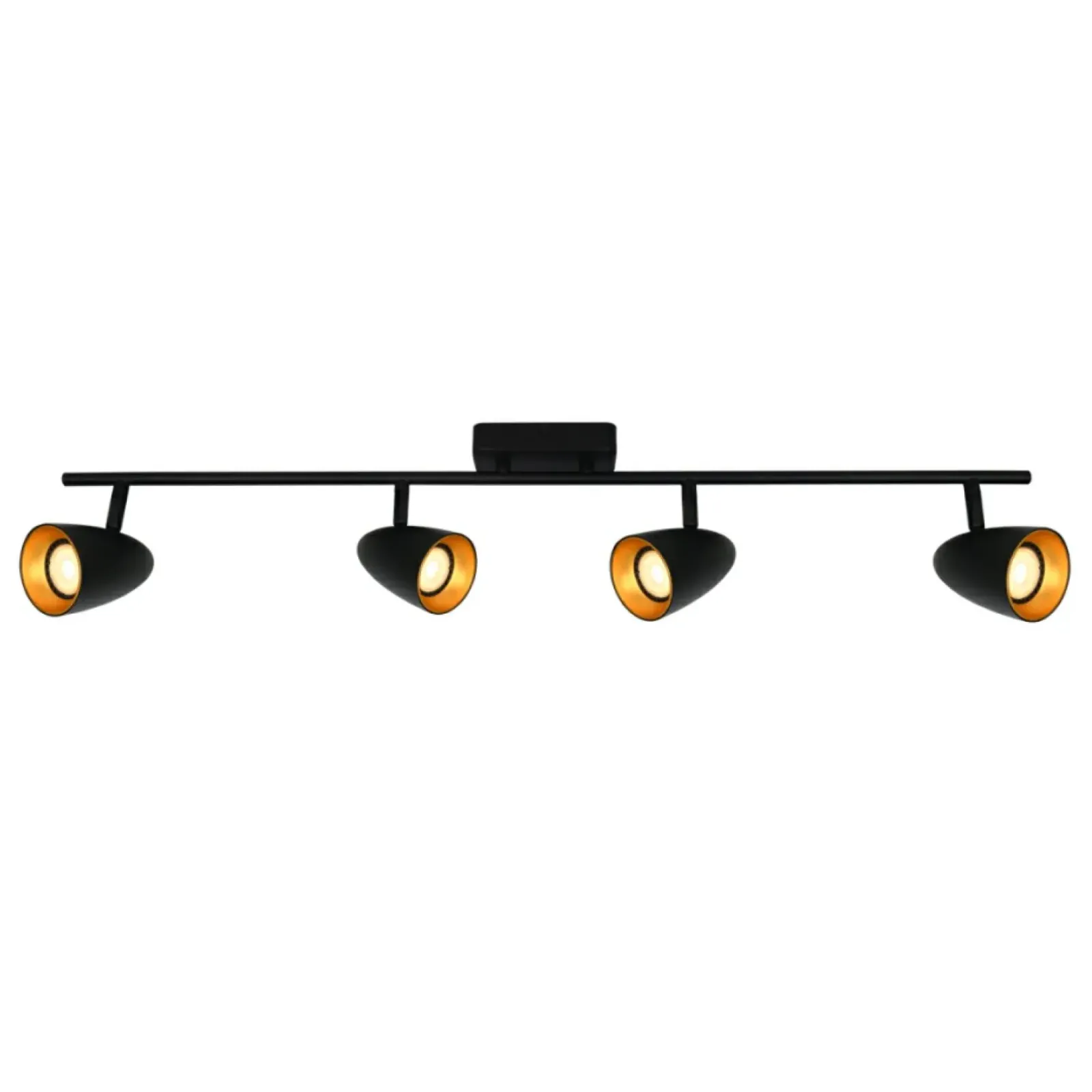 Sklep Kaja Czarno-złota lampa sufitowa, 4 spoty SPL-36748-4-BK-GD TINO | Kaja Flash Sale