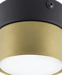 Sklep Kaja Czarno-złota lampa sufitowa tuba TK 6140 SPACE GOLD | Kaja Oświetlenie Sale