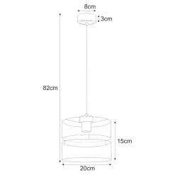 Sklep Kaja Czarno-złota lampa wisząca do nowoczesnego salonu K-5500 z serii MALAVI Best