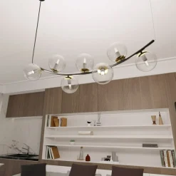Sklep Kaja Czarno-złota lampa wisząca, nad stół do jadalni 1296/7 z serii RITZ Cheap