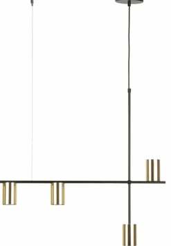 Sklep Kaja Czarno-złota lampa wisząca nad stolik kawowy SIG 33690 VENDO | Kaja Cheap