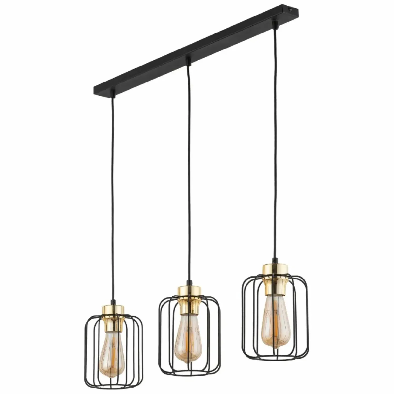 Sklep Kaja Czarno-złota lampa wisząca nad stół w jadalni TK 4716 GALAXY NEW Fashion