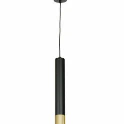 Sklep Kaja Czarno-złota lampa wisząca, pojedyncza tuba LX 1565 z serii NEST Best Sale