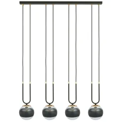 Sklep Kaja Czarno-złota lampa wisząca, regulowane zwisy 1113/4 GLAM | Kaja Outlet