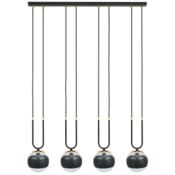 Sklep Kaja Czarno-złota lampa wisząca, regulowane zwisy 1113/4 GLAM | Kaja Outlet