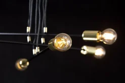Sklep Kaja Czarno-złota lampa wisząca w stylu industrialnym 785/6 | Kaja Flash Sale