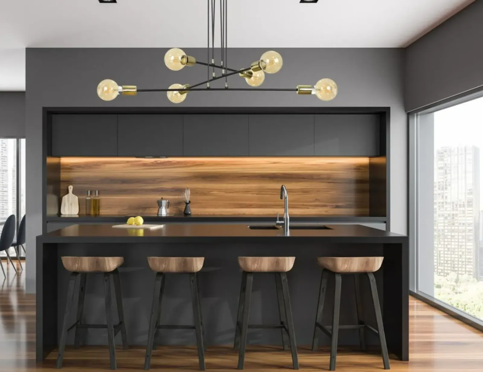 Sklep Kaja Czarno-złota lampa wisząca w stylu industrialnym 785/6 | Kaja Flash Sale