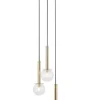 Sklep Kaja Czarno-złota lampa wisząca z kloszami SIG 40758 DAISY | Kaja Hot